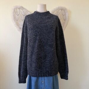 Filson 100 Virgin Wool Mock Neck Sweater Mens L Made in Scotland Retro Preppy